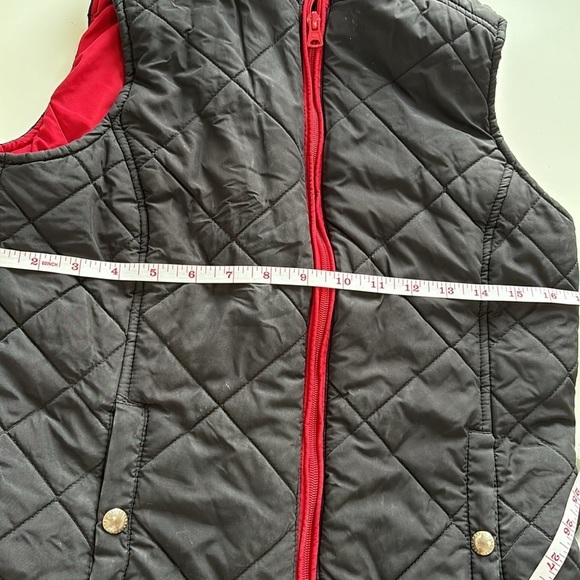 LAUREN Ralph Lauren RN 41331 black vest with red lining size S - Picture 10 of 13